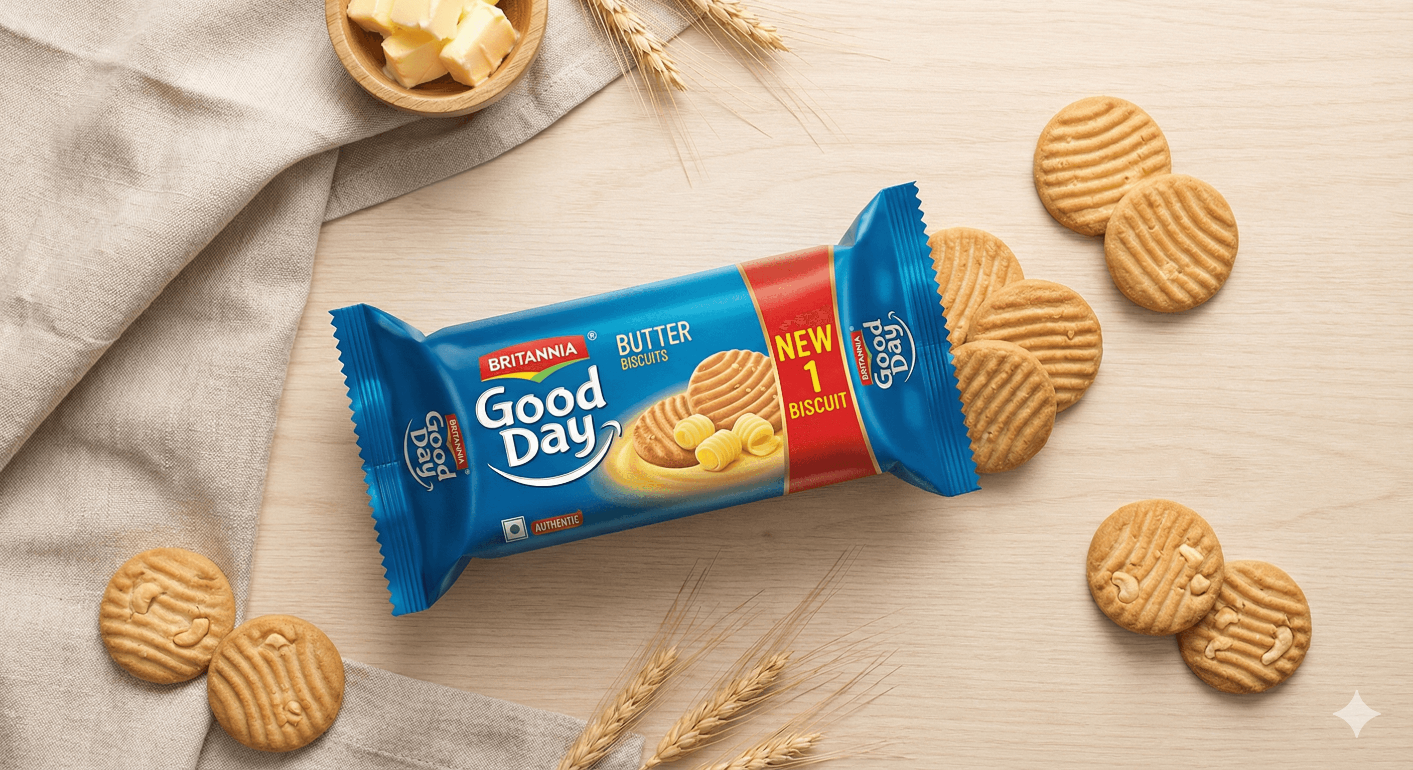 Good Day Butter Cookies – ₹10 Pack