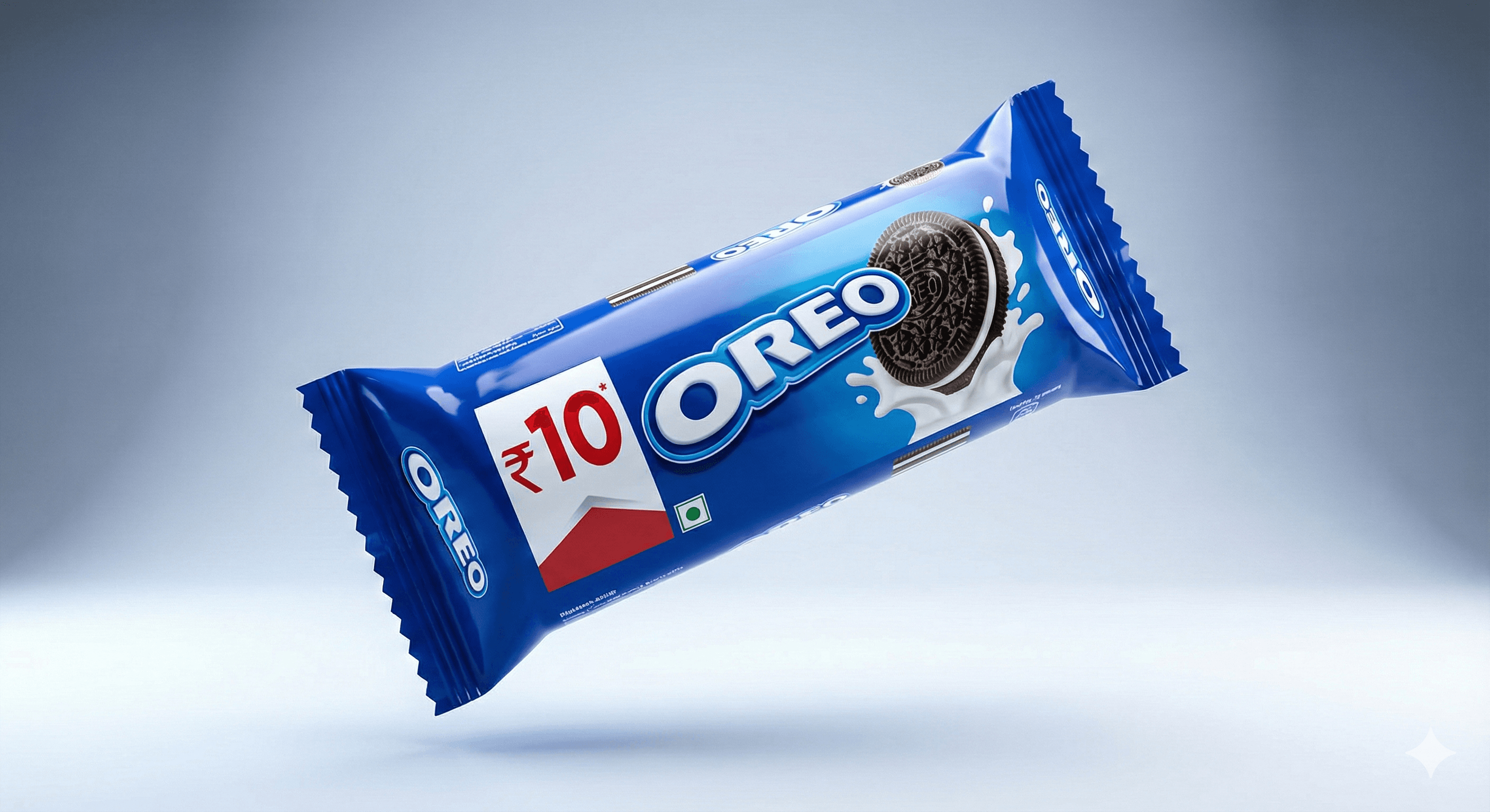 Oreo Biscuit – ₹10 Pack (Studio Shot)